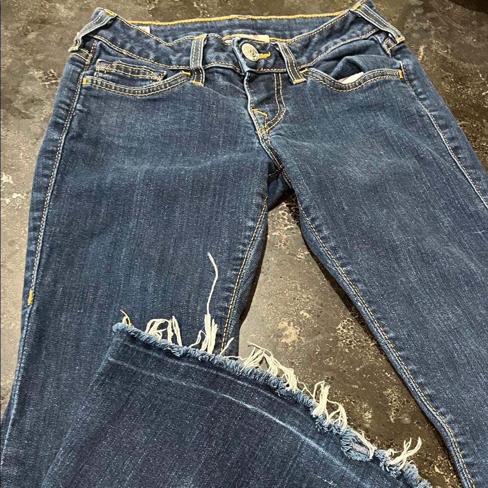 True Religion Dark Blue Boot Cut Jeans